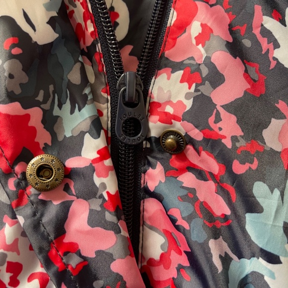 NEW - Joules - waterproof breathable - jacket - packable - raincoat -floral navy - Picture 6 of 9